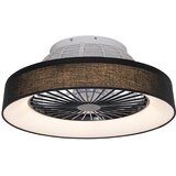 QAZQA Stropni ventilator črne barve z LED z daljinskim upravljalnikom - Emily Cene