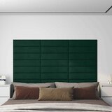  Zidna uzglavlja 12 pcs Tamnozelena Baršun | shoptok.hr