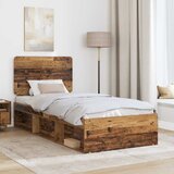 vidaXL Konstrukcija postelje Star les 90 x 190 cm Masivno borovo les, (5000102099) | Shoptok.si