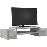  Stalak za monitor s pohranom boja hrasta 70 x 27 x 15 cm drveni | shoptok.hr