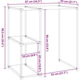  Stalak za pohranu iznad perilice krem 87x55x90,5 cm željezni | shoptok.hr