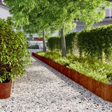  Rubnjaci za travnjak 10 kom fleksibilni 25x103 cm čelik COR-TEN | shoptok.hr