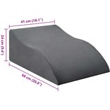  Jastučić za noge 68 x 41 x 24 cm PU pjena Siva | shoptok.hr