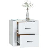 Zidni noćni ormarić bijeli visokog sjaja 50 x 36 x 47 cm | shoptok.hr
