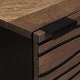 vidaXL Visoka omara iz orehovega lesa Rjava 40 x 33.5 x 110 cm | Shoptok.si