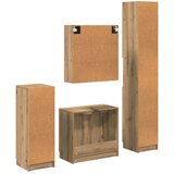  Set namještaja za kupaonicu s ladicama 4 pcs Umjetnički hrast | shoptok.hr