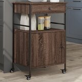  Kuhinjska kolica boja hrasta 56x43x89,5 cm konstruirano drvo | shoptok.hr