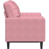  Dvosjed s ukrasnim jastucima ružičasti 120 cm baršunasti | shoptok.hr