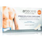 Arcocere Professional Wax voskasti depilacijski trakovi za moške 6 kos Cene