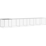  Kavez za kokoši s krovom svjetlosivi 603x98x90 cm čelični | shoptok.hr