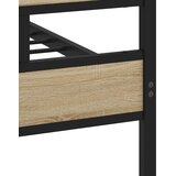  Metalni okvir kreveta bez madraca boja hrasta sonome 193x203 cm | shoptok.hr