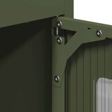 vidaXL Highboard Olive Green 68x39x123 cm Jeklo | Shoptok.si