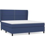  Krevet s oprugama i madracem plavi 180x200 cm od tkanine | shoptok.hr