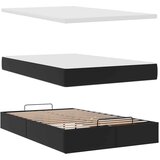 vidaXL otomanski okvir kreveta s madracem crni 120x190cm umjetna koža | shoptok.hr