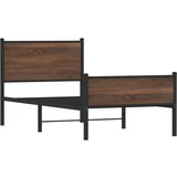 The Living Store Kovinski posteljni okvir z vzglavjem in vznožjem 80x200 cm - Posteljni Okvir, (21528911) | Shoptok.si