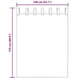 Voile zavjese s gornjim jezičcima 2 kom krem | Shoptok.si