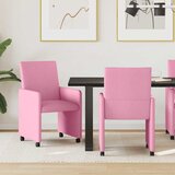 Blagovačke stolice s kotačima 2 pcs Ružičasta 57 x 66 x 94 cm | shoptok.hr