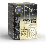 200 LED zavjesa/ toplo bijela