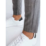 DStreet Men's Casual Striped Trousers White