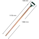 držalja lopate za sneg sa rukohvatom 1300mm ( 400463 )