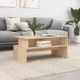 vidaXL Stolić za kavu boja hrasta 90 x 55 x 42 5 cm konstruirano drvo Cijene