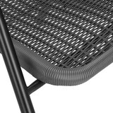 springos pletena- metalna vrtna stolica, siva | shoptok.hr