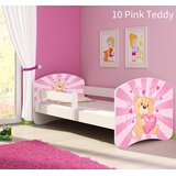  Dječji krevet ACMA s motivom, bočna bijela 180x80 cm 10 Pink Teddy Bear | shoptok.hr