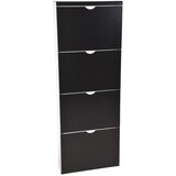 Household Pleasure Črna kovinska preklopna omarica za čevlje 51x138x16 cm – | Shoptok.si
