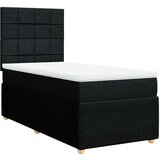 Maison Chic Box spring postelja - Vzmetna postelja z vzmetnico črna 100x200 cm blago SL23947, (21879976) | Shoptok.si