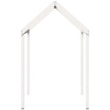 vidaXL Krov za dječji krevet bijeli 217x85,5x154 cm masivna borovina | shoptok.hr