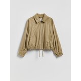Reserved Bomber jakna od umjetne brušene kože - bež | shoptok.hr