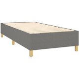 Krevet s oprugama i madracem tamnosivi 90 x 190 cm od tkanine | shoptok.hr