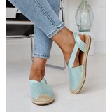 Gemre Light green backless espadrilles Tharna | Shoptok.si