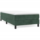 The Living Store Posteljni okvir temno zelen 100x200 cm žamet - Box Spring Posteljni Okvir, (21488197) | Shoptok.si