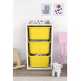 Hanah home višenamenska polica bronz 3D white yellow Cene