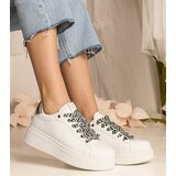 D/CEO UR/CEO White women's sneakers with chunky lacing Kessa | ePonuda.com