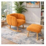 Atelier Del Sofa fotelja i tabure lotus orange | Eponuda.com
