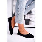 EVENTO Women's Black Suede Ballet Flats Lasota | Shoptok.si