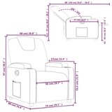  Naslonjač od tkanine krem | shoptok.hr
