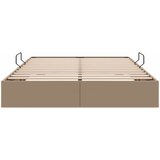  Otomanski krevet s pohranom Kapućino 140 x 190 cm Lažna koža | shoptok.hr