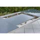 Gardenson Raztegljiva Vrtna Miza Siva, 180-240x100 | Shoptok.si