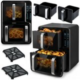 Berdsen BD-664 Air Fryer dvokomorna friteza na vrući zrak 12 L 2800 W &amp;ndash; 8 programa, 2 ko&amp;scaron;are, crna Slike