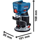 Bosch GKF 18V-8 + TE 600 (solo, L) Ročna freza in potopna enota (brez baterije) 06016C2003 | Shoptok.si