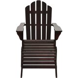  Vrtni stol s taburejem lesen rjav, (20592402) | Shoptok.si