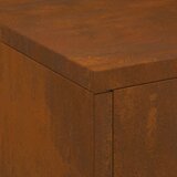 vidaXL Istrošeni čelik/Smeđa Corten čelik 60 x 40 x 96 cm Vatromet | shoptok.hr