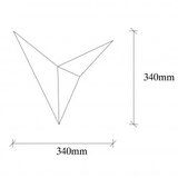 Opviq Zidna lampa BIRD, crna, metal, 34 x 5 cm, visina 34 cm, G9/1 max 10 W, Bird - 3201 | shoptok.hr