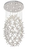  LED kristalna stropna svetiljka SAMOA LED/30W/230V, prečnik 40 cm, sjajni hrom + daljinski upravljač | Eponuda.com