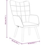  Stolica za opuštanje od tkanine boja senfa | shoptok.hr