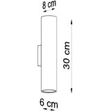  Sollux SL.0330 - Zidna svetiljka LAGOS 2 2xGU10/10W/230V crna | Eponuda.com