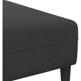SOFA 3 pcs Crna 250 x 188 x 76 cm Baršun | shoptok.hr